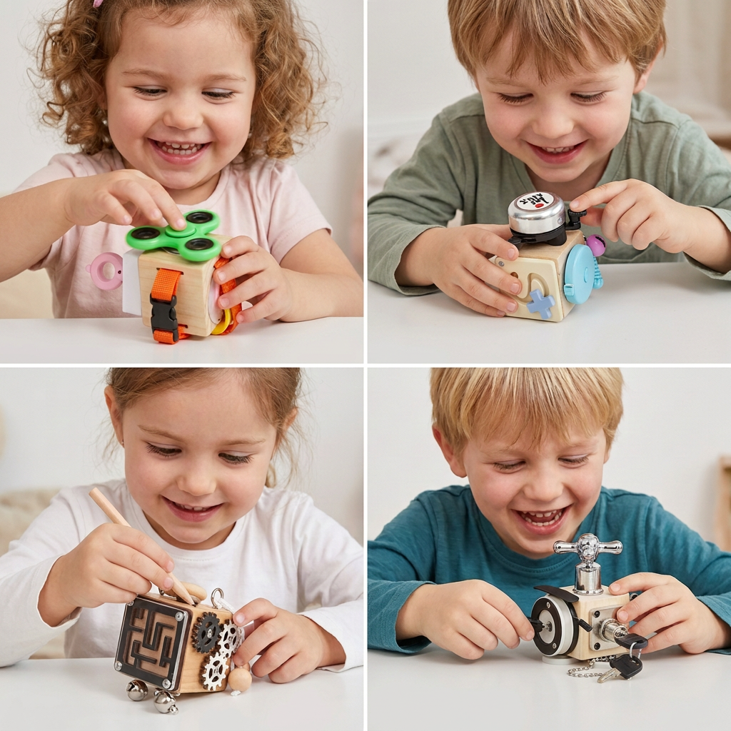 WoodenJoy | Aktivitätswürfel zur Förderung der Motorik