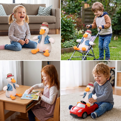 Sprechende Ente mit Hut – Kinderspielzeug