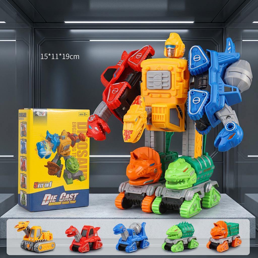5-in-1 Transformer-Auto-Spielset