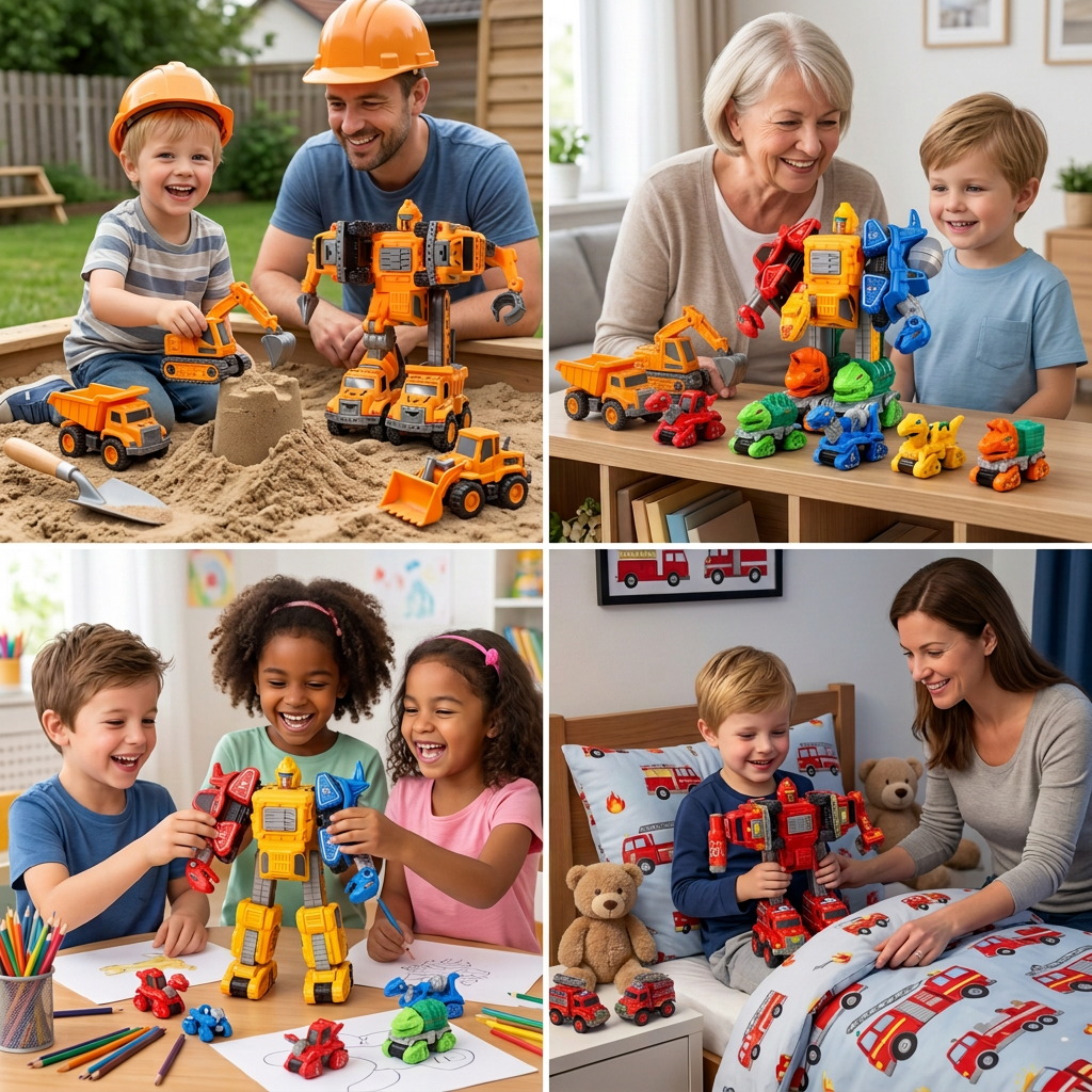 5-in-1 Transformer-Auto-Spielset