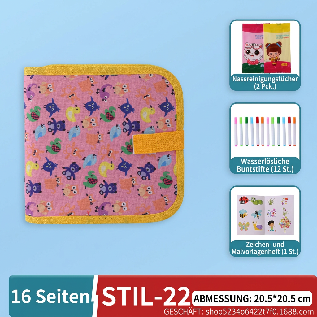 Kreative Zeichentafel – Wiederverwendbares Malbuch für Kinder