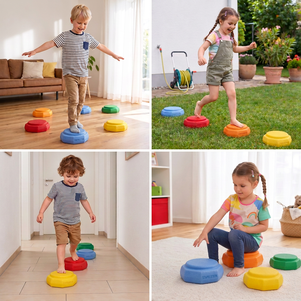 Sensorische Trittsteine für Kinder
