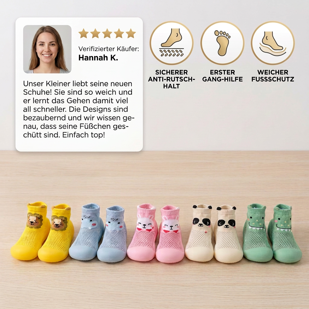 Barfußsocken mit Tiermotiven für Babys