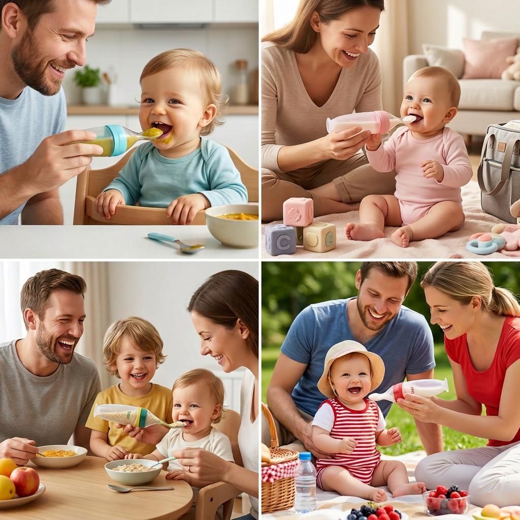 Praktischer Baby-Fütterlöffel