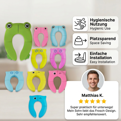 Faltbarer Toilettentrainer für Kinder