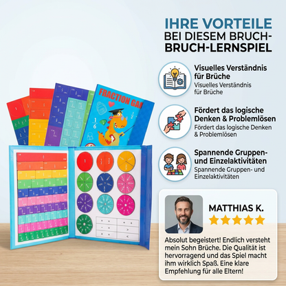 Montessori Bruchrechen-Magnetspiel für Kinder