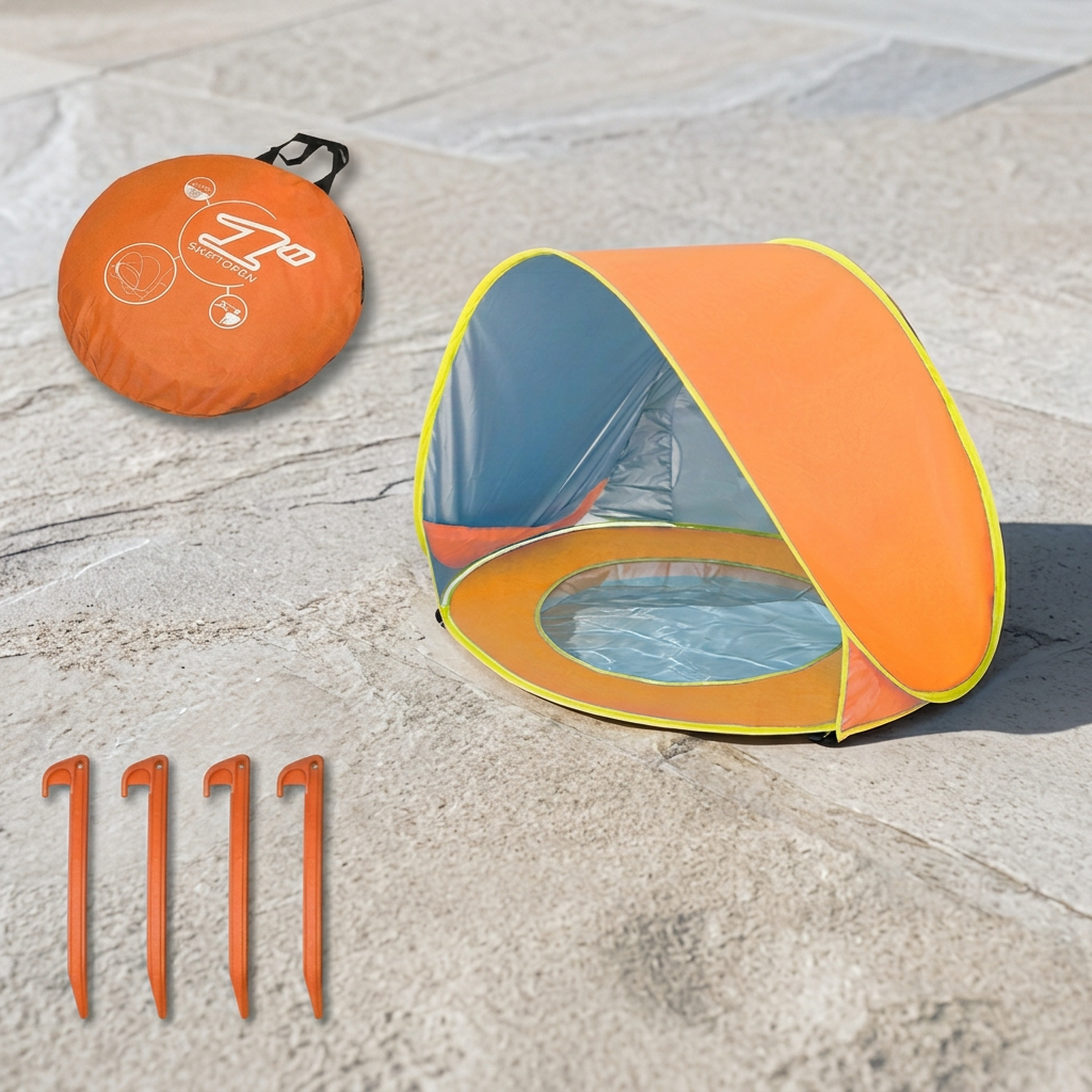 Kinder-Strandzelt mit integriertem Pool