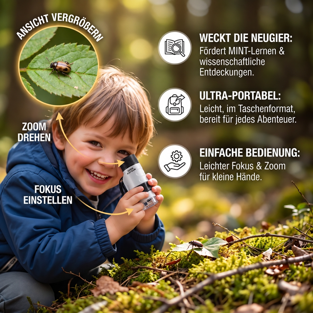 Mini-Mikroskop für Kinder