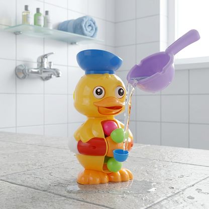 Wasserrad-Badespielzeug mit Ente