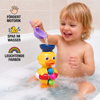 Wasserrad-Badespielzeug mit Ente