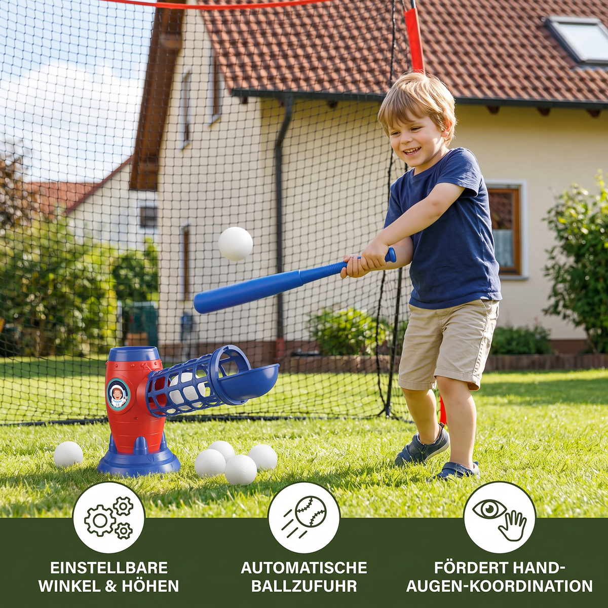 Elektronische Baseball-Wurfmaschine für Kinder