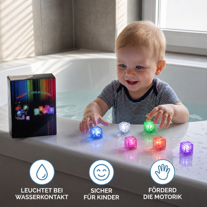 Aufleuchtende Bade Würfel Spielzeug  für Kinder 6er Set
