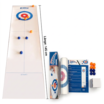 Faltbares Tisch-Curling Spiel – 2-Spieler Wettkampf-Set