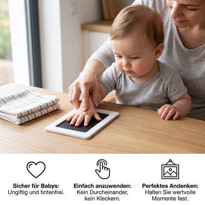 Baby-Hand- und Fußabdruck-Set – Erinnerungsset für Kleinkinder