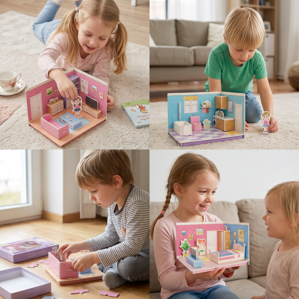3D-Raum-Puzzle – Gestalten, bauen und entdecken!