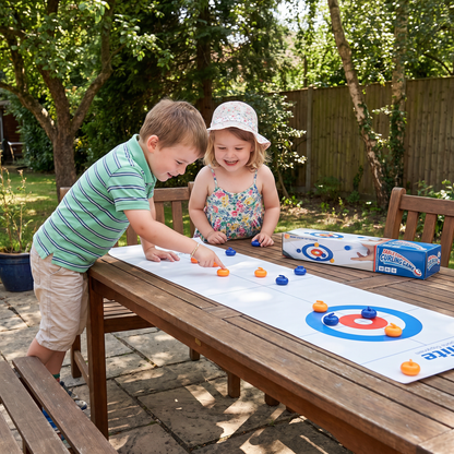 Faltbares Tisch-Curling Spiel – 2-Spieler Wettkampf-Set