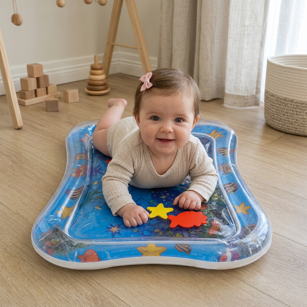 Sensorische Wasserspielmatte für Kinder