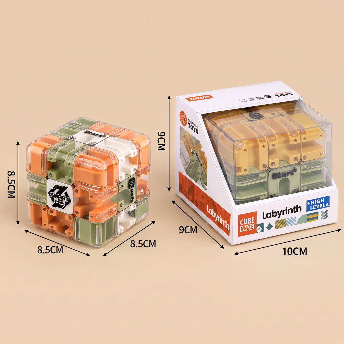 3D Labyrinth Puzzle Würfel