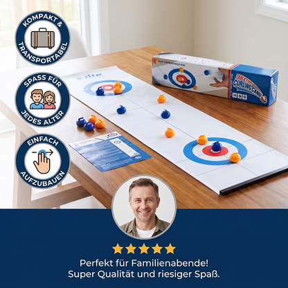 Faltbares Tisch-Curling Spiel – 2-Spieler Wettkampf-Set