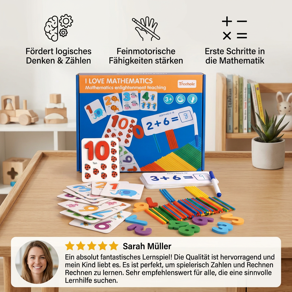 Mathe-Lernspiel mit Rechenstäbchen