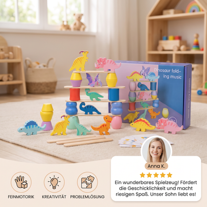 Montessori-Dinosaurier-Stapelspiel