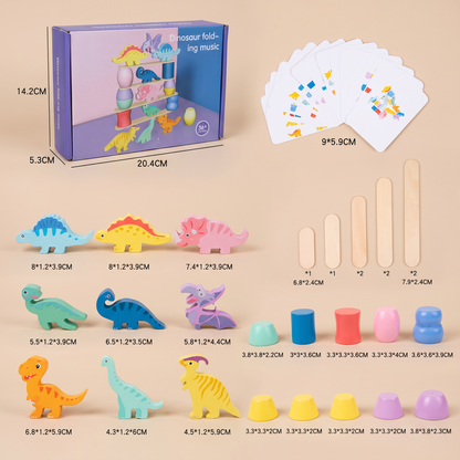 Montessori-Dinosaurier-Stapelspiel