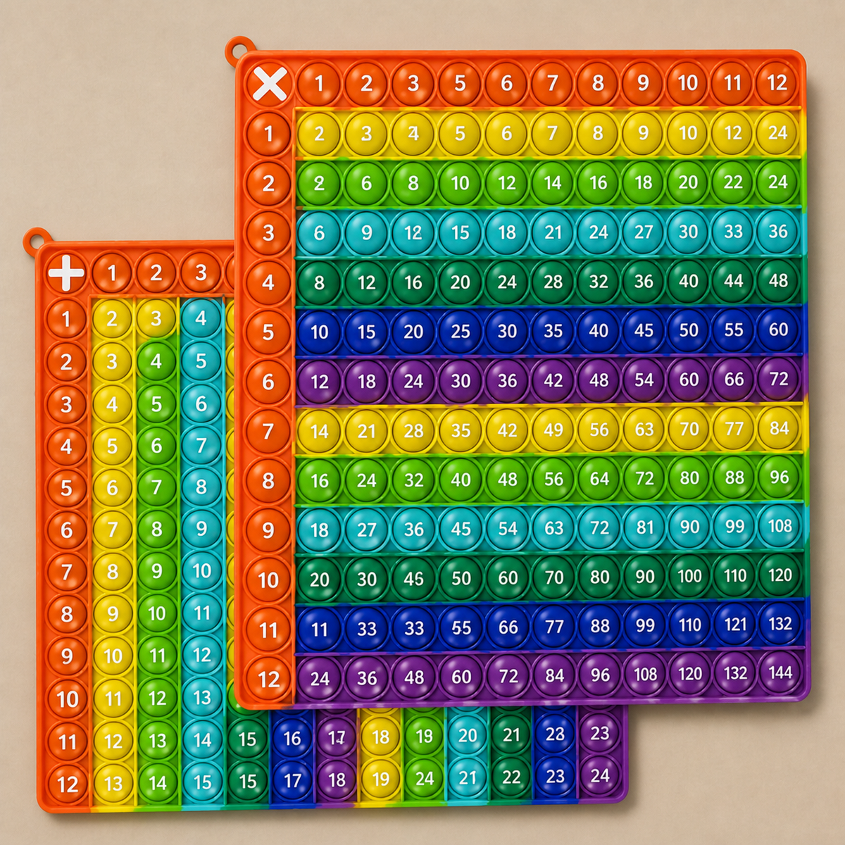 Rainbow Pop Math – Lernspielzeug zum Multiplizieren mit Fidget-Effekt