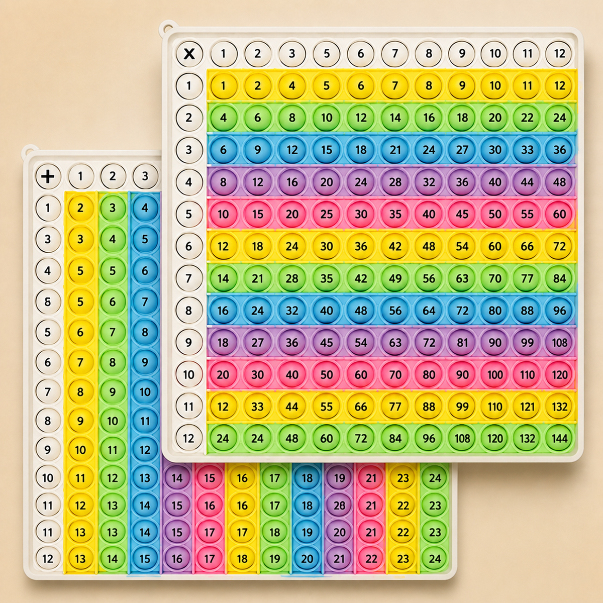 Rainbow Pop Math – Lernspielzeug zum Multiplizieren mit Fidget-Effekt