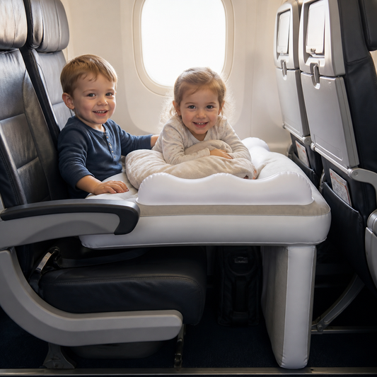 Aufblasbares Kleinkind-Reisebett mit Sitzverlängerung für Flugzeug und Auto