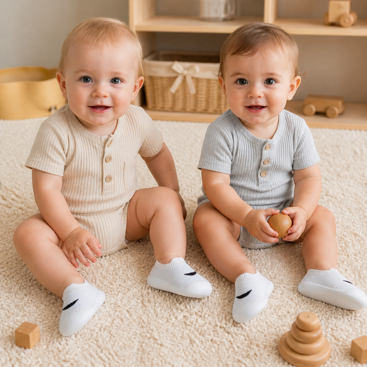 Sommer Babyschuhe mit rutschfester Sohle und atmungsaktivem Material