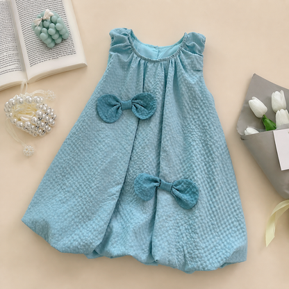 Trendiges 2-teiliges Mädchen-Set – Grünes Outfit mit Schleifen-Details
