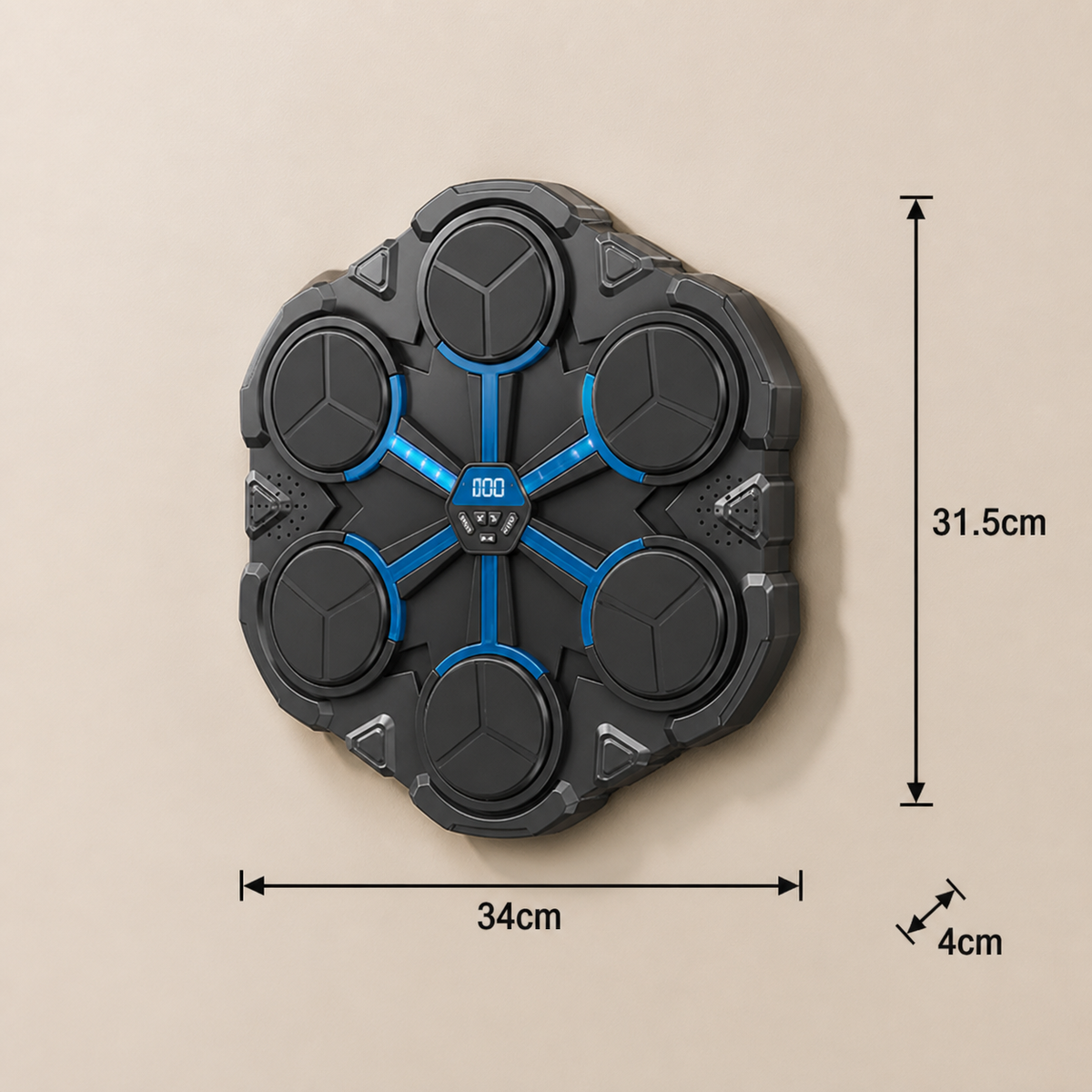 Bluetooth Musik-Boxtrainer für die Wand – Interaktives Boxziel mit Licht & Sound