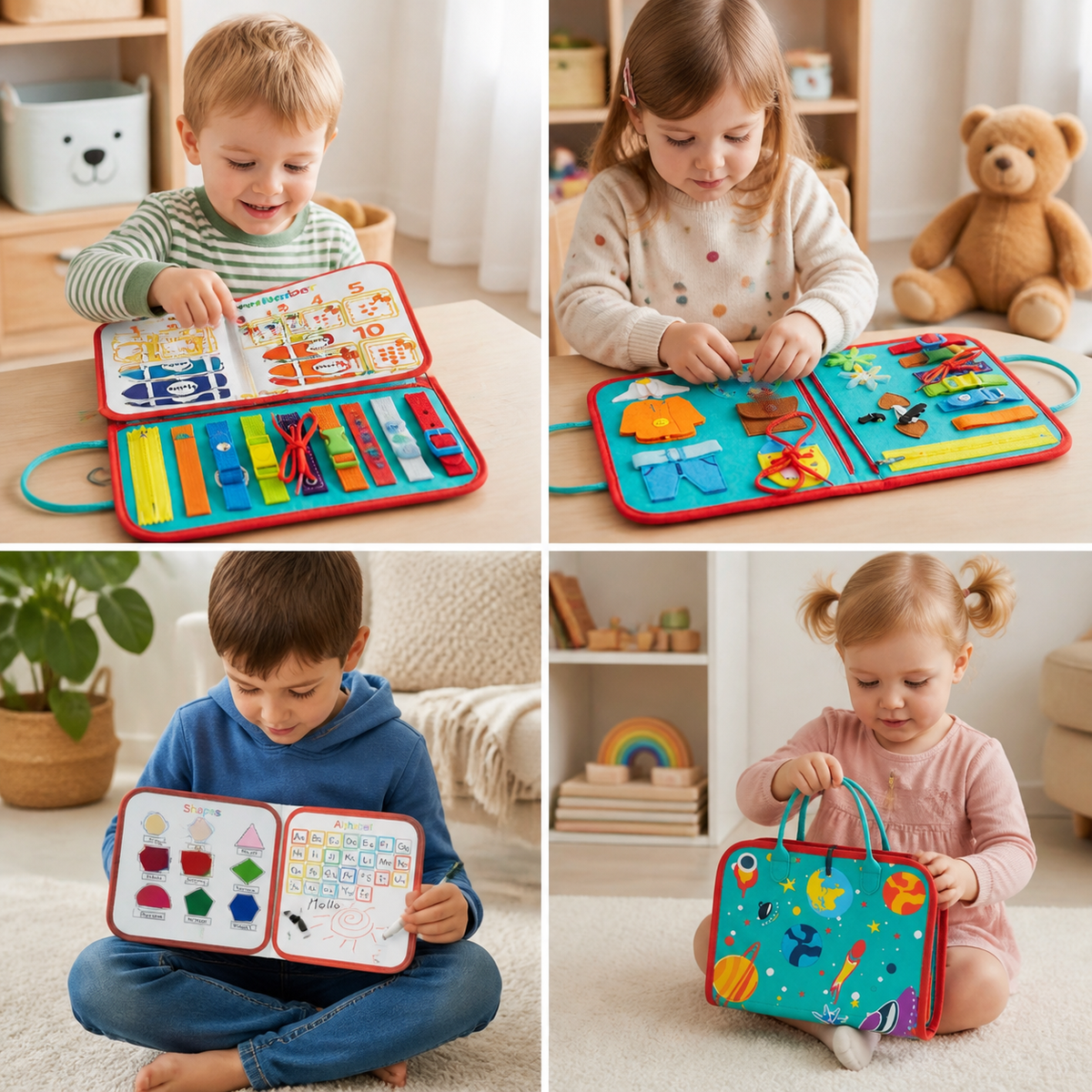 3-teiliges Montessori-Spiel- & Entdeckungsset für selbstständiges Lernen