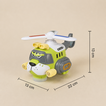 Lustiges Tiger-Flugzeug für Kinder – Spielzeug mit 360° Drehfunktion, Licht & Sound