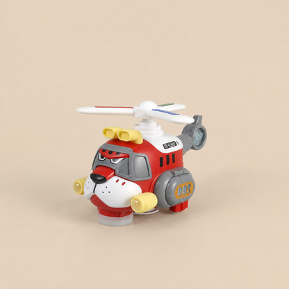 Lustiges Tiger-Flugzeug für Kinder – Spielzeug mit 360° Drehfunktion, Licht & Sound