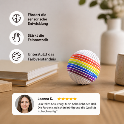 Montessori Sensorik-Ball – Farblern- & Motorikspiel aus Silikon