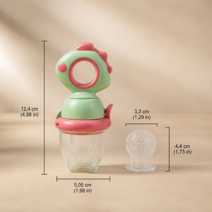 Baby-Fruchtsauger – Silikon Beißring mit Druckmechanismus