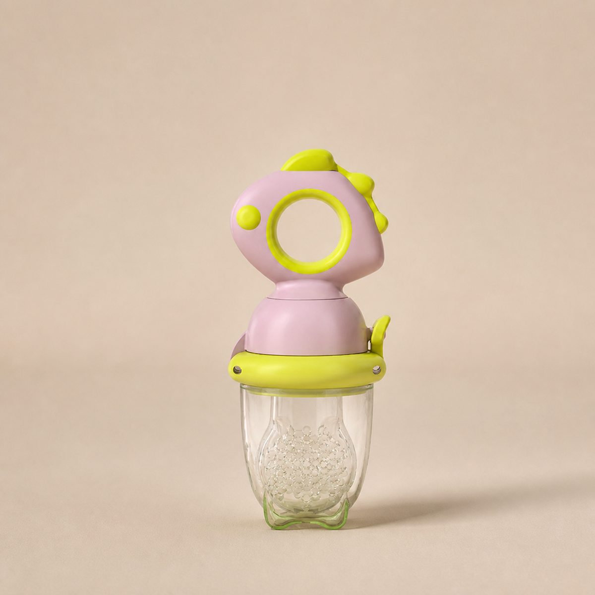 Baby-Fruchtsauger – Silikon Beißring mit Druckmechanismus