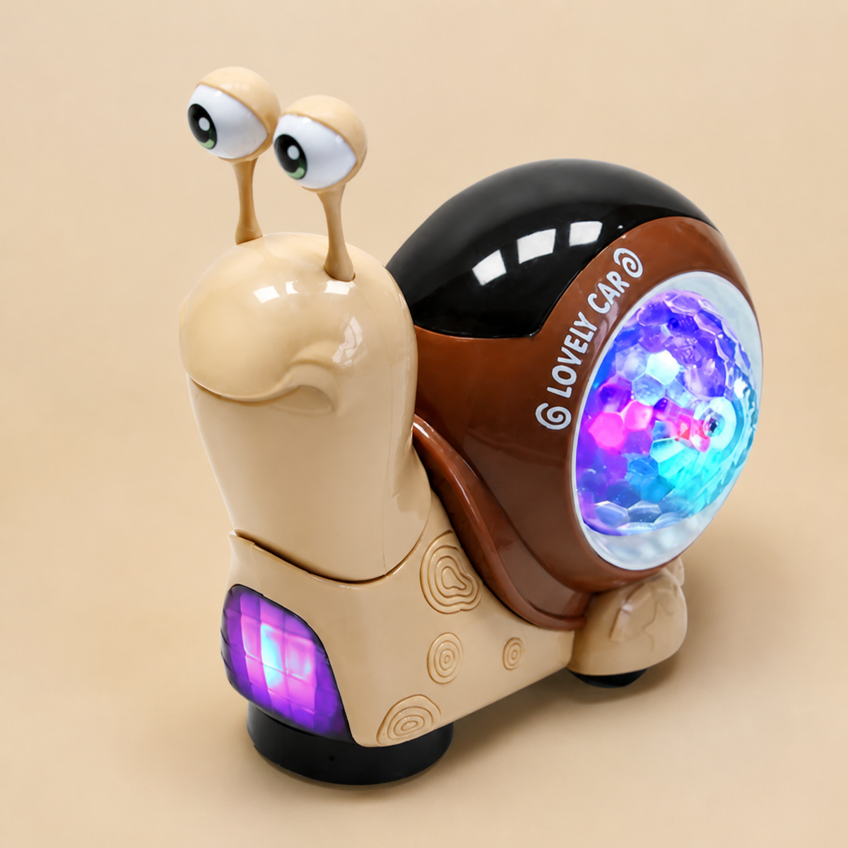 Leuchtende und Musik Spielende Schnecke Krabbelspielzeug