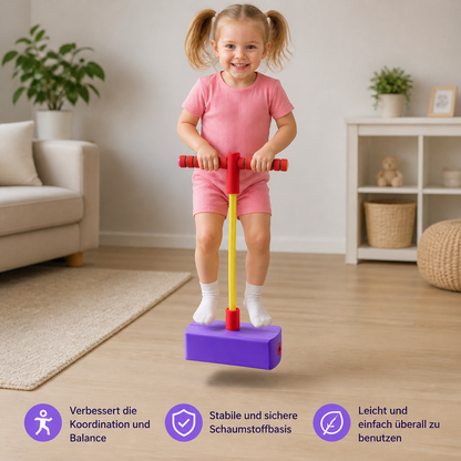 Kinder-Pogo-Hüpfer aus Schaumstoff – Hüpfspielzeug für drinnen & draußen
