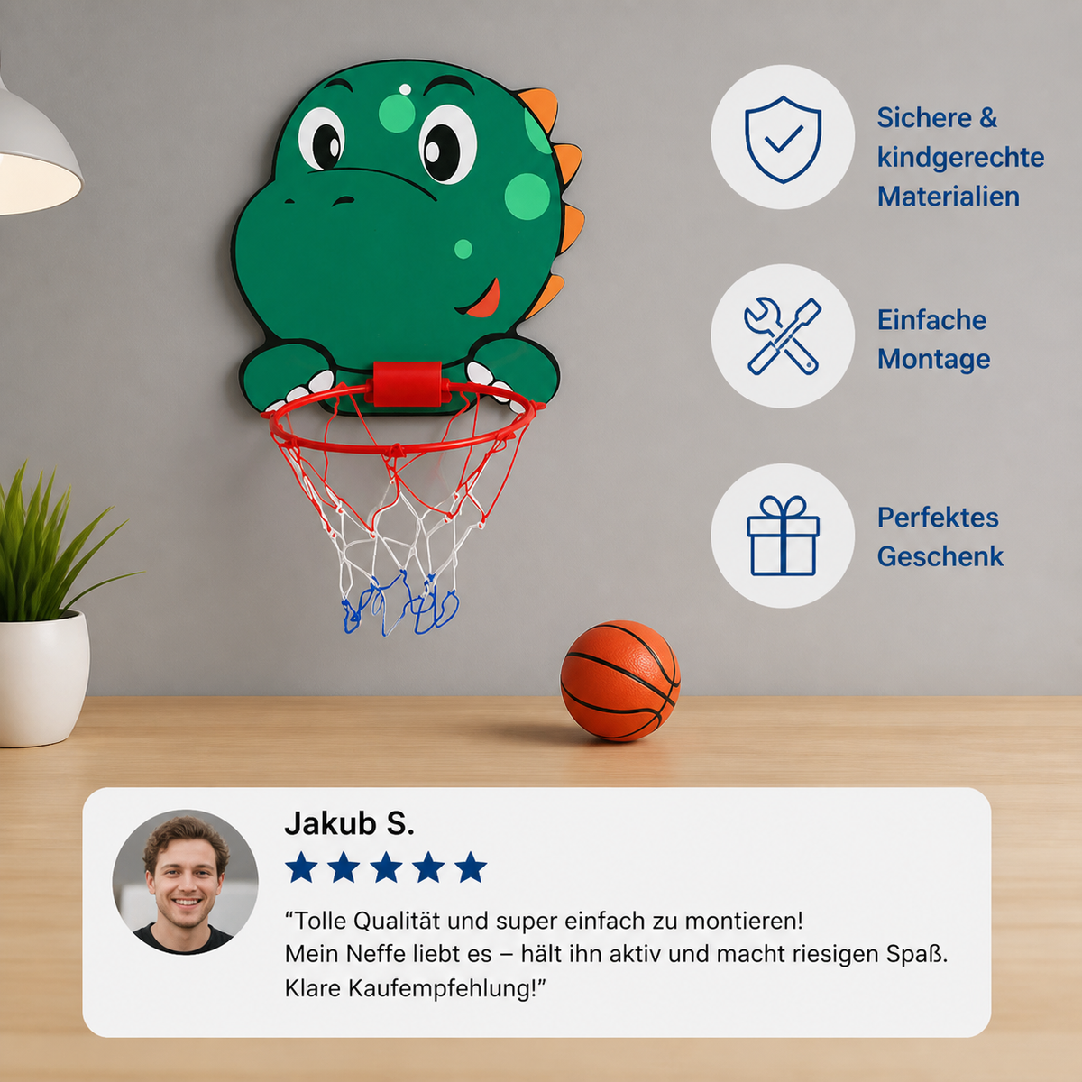 Niedliches Tier Basketball Set für Kinder