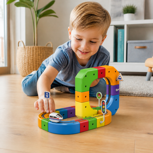 Magische Würfel Schienen Bahn Kinderspielzeug