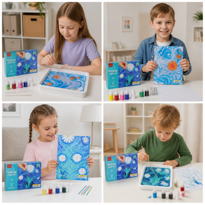 Kreatives Marmor Wasserfarben Spiel Set
