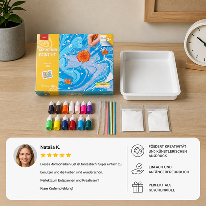 Kreatives Marmor Wasserfarben Spiel Set