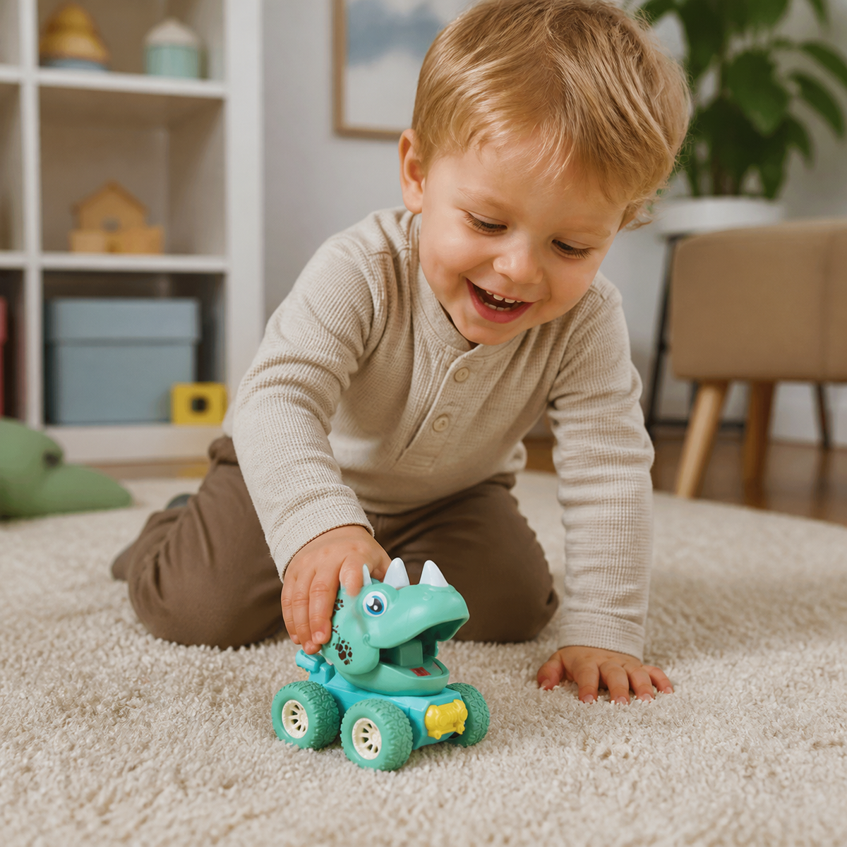 DRÜCKEN & LOSFAHREN – DINO-MONSTERTRUCKS