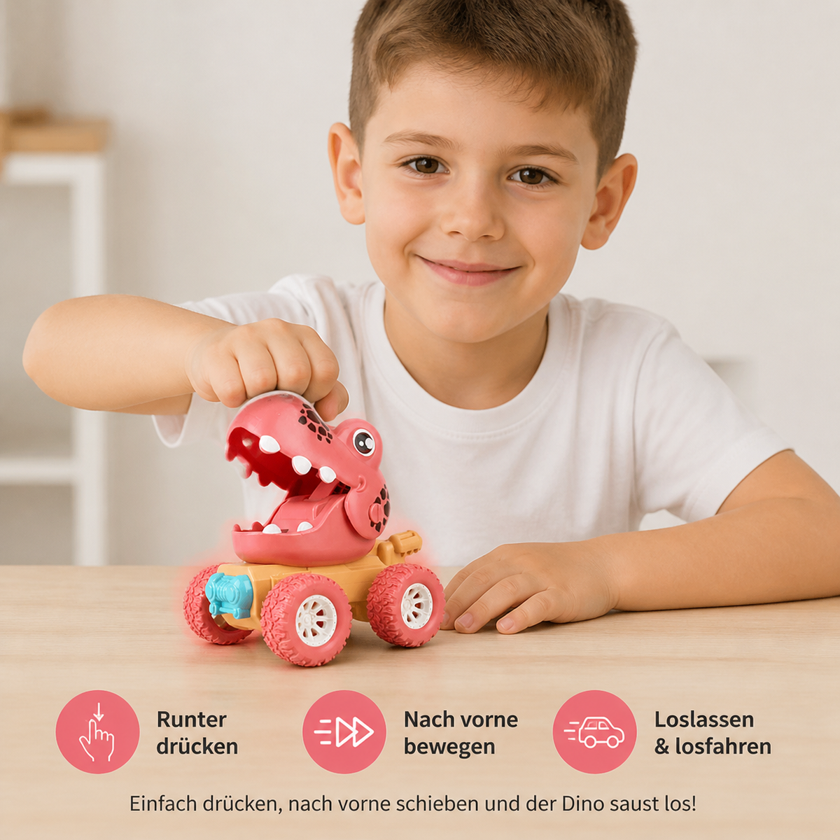 DRÜCKEN & LOSFAHREN – DINO-MONSTERTRUCKS