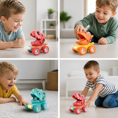 DRÜCKEN & LOSFAHREN – DINO-MONSTERTRUCKS