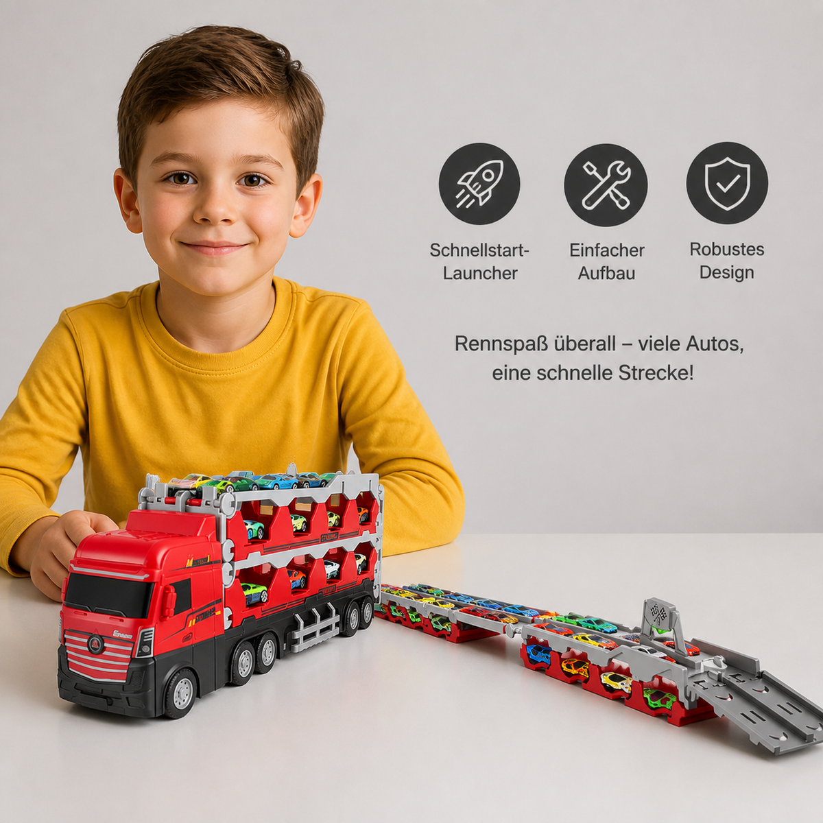 Autorennbahn Spiel Truck für Kinder