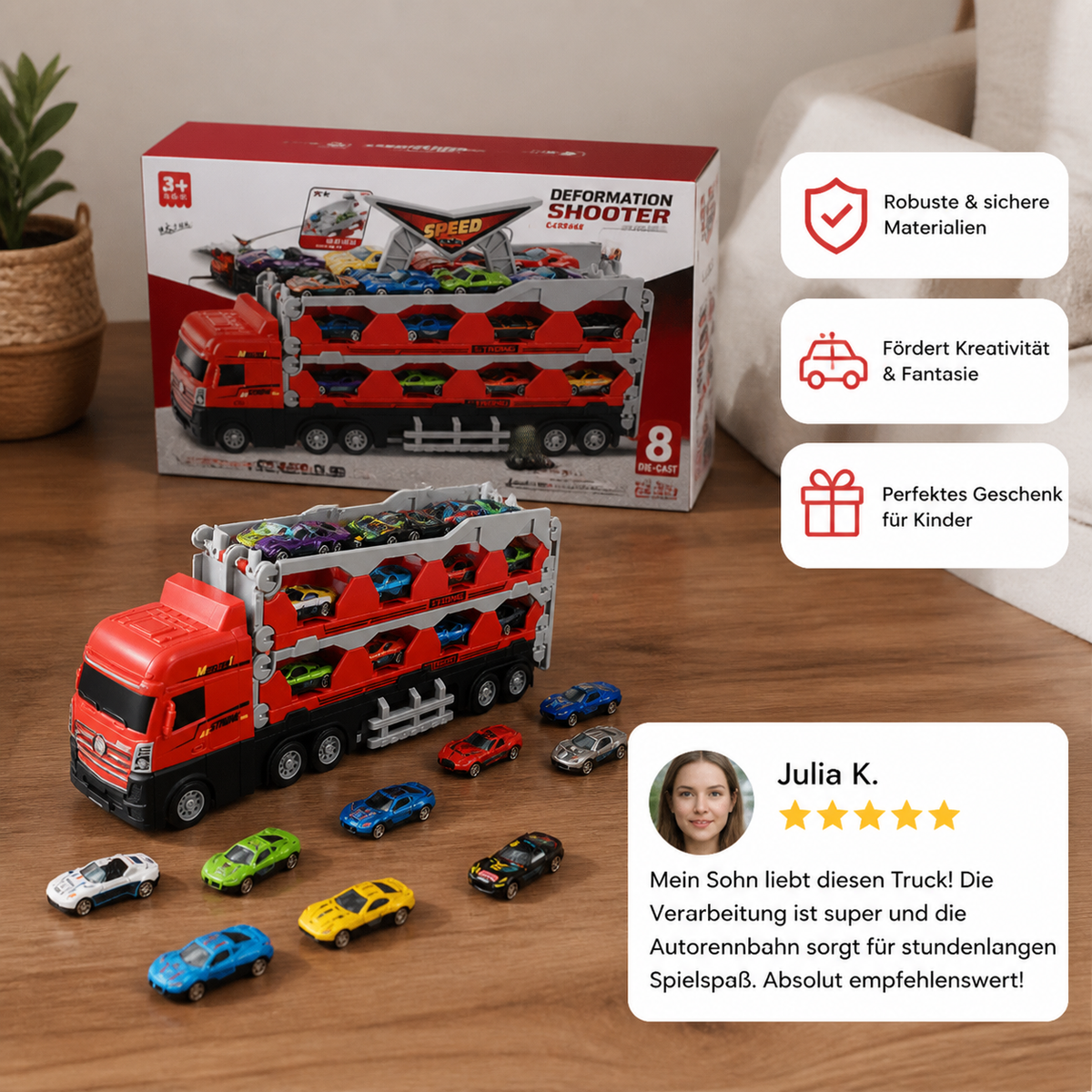 Autorennbahn Spiel Truck für Kinder