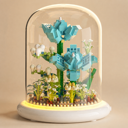Edle Baustein Blume im Glas